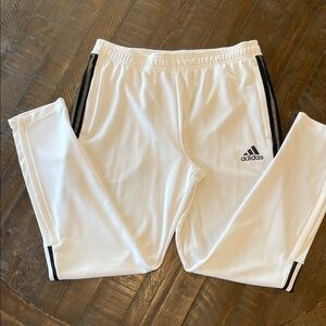 Adidas White and Black Joggers